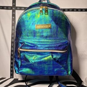 Vibedration Hydration Backpack w/o bladder - Blue/Green Vinyl type - Used
